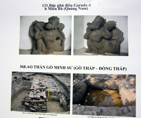  Hình ảnh khai quật tại các địa phương được trưng bày trong hội nghị Khảo cổ 2013.