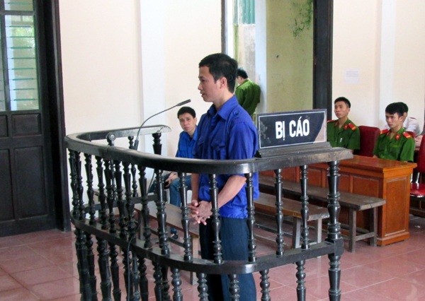 Bị cáo Nguyễn Quốc Tuấn tại phiên tòa sơ thẩm.