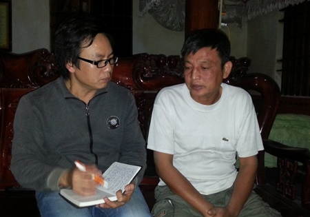 Nguyễn Thủy Đờu - Chủ tịch UBND xã Trù Sơn trao đổi với PV Dân trí.