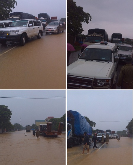 Hàng ngàn phương tiện bị ách tắc...