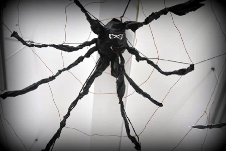 Đến những chú nhện cũng được hóa trang thành thần chết.