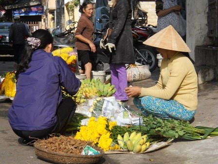 Nải chuối đang vẫn còn xanh, nên người mua có nhiều sự lựa chọn.