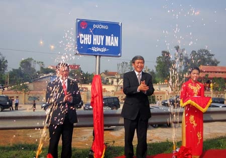 Nhà tưởng niệm Đại tướng Chu Huy Mân được xây dựng diện tích 7743m