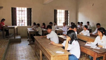 Kỳ thi tốt nghiệp THPT 2013 Nghệ An sẽ tổ chức cụm thi liên trường.