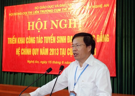 Cụm thi Vinh đón hơn 62 ngàn thí sinh