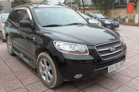 Chiếc xe ô tô mà Cơ dùng để vận chuyển ma túy.