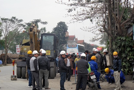 Nóng giải phóng mặt bằng quốc lộ 1A đoạn qua huyện Quỳnh Lưu.