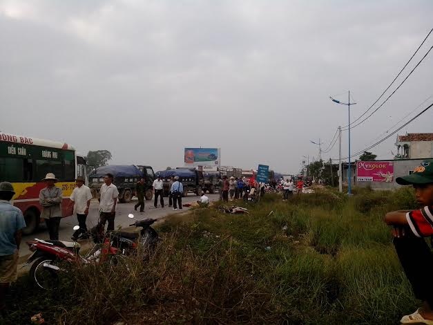 Quốc lộ 1A đoạn qua tỉnh Nghệ An rải thảm chưa được đồng đều.