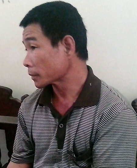 Đối tượng Sơn tại cơ quan điều tra (Ảnh: X.T).