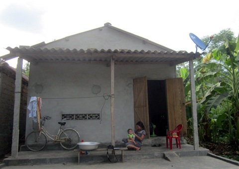 Căn nhà nhỏ vợ chồng anh Dũng chị An.