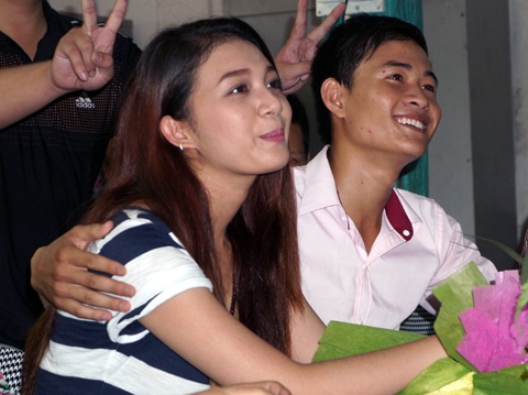 Bích Trâm thân thiện trong buổi giao lưu.