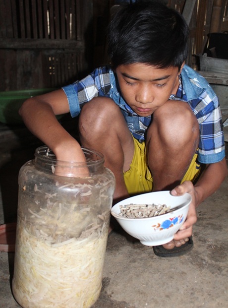 Chồng hái măng rừng, mơ một ngày có thể phẫu thuật tim cho vợ