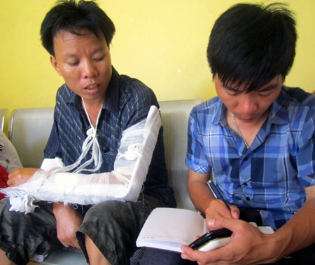 Anh Nguyễn Xuân Hùng bàng hoàng kể lại sự việc.