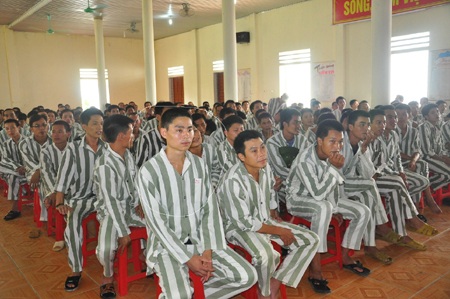 Một tiết mục biểu diễn của thanh niên.