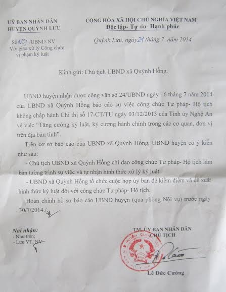 Xử lý nghiêm cán bộ xã mải uống bia “quên” đi làm - 2 Xử lý nghiêm cán bộ xã mải uống bia “quên” đi làm