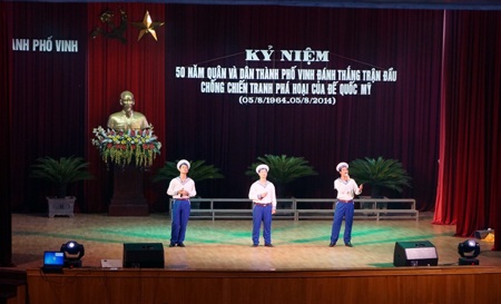 Âm vang hào khí 50 năm quân và dân thành phố Vinh đáng thắng trận đầu