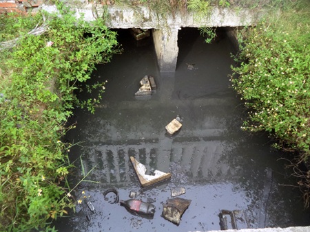 Phát hiện nước thải đen ngòm từ nhà máy xả ra môi trường