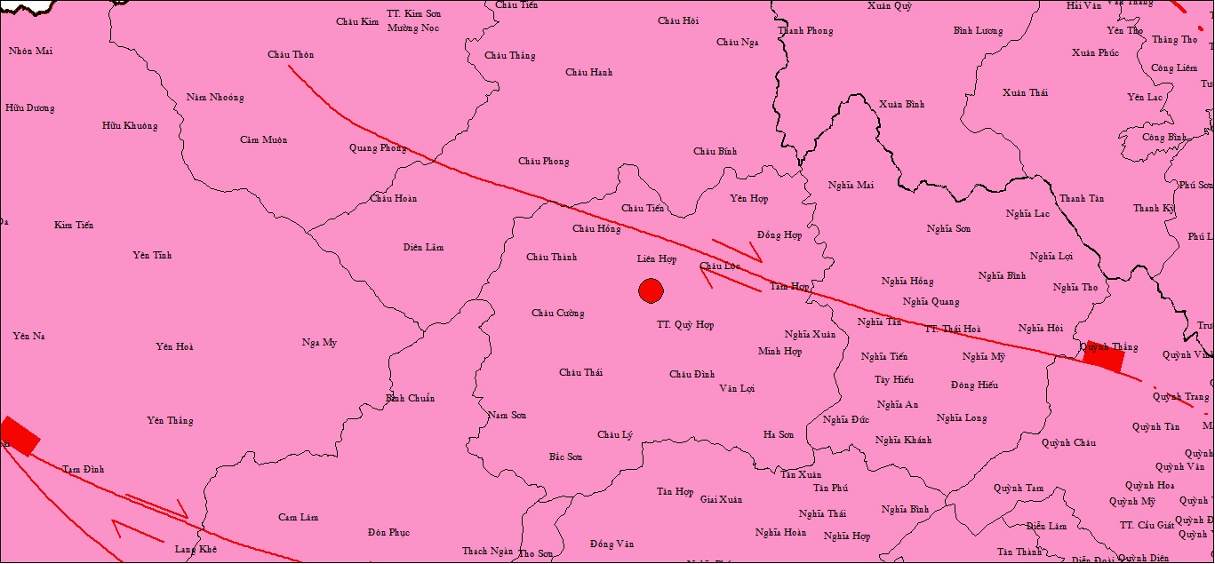 4 dư chấn động đất tại Nghệ An có cường độ 3,2 độ Richter