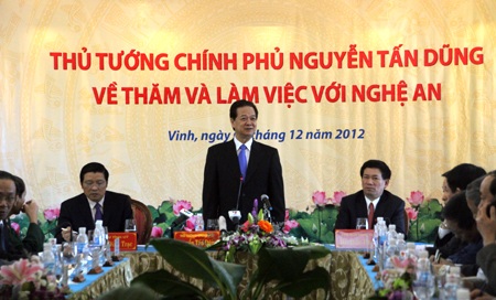 Thủ tướng Chính phủ thăm và làm việc tại Nghệ An