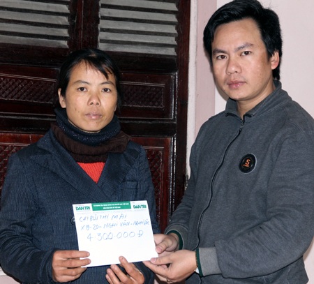 Thêm 4 triệu đồng đến với chị Bùi Thị Mai 