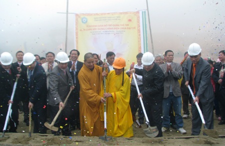 Khởi công xây dựng Chính điện chùa Đại Tuệ