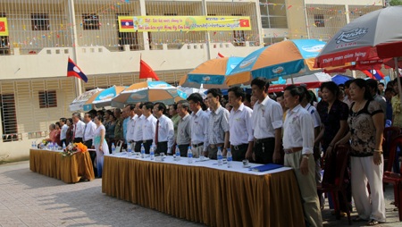 Học sinh Lào, Thái Lan đón Tết cổ truyền trên xứ Nghệ