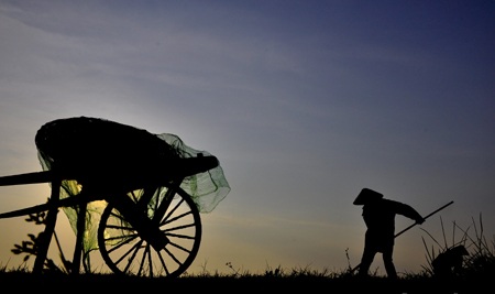 Khoảng lặng hoàng hôn.