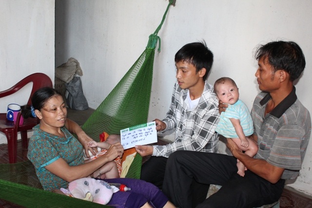 Thêm 13.000.000 đồng tiếp tục tới với gia đình chị Trần Thị Huyền