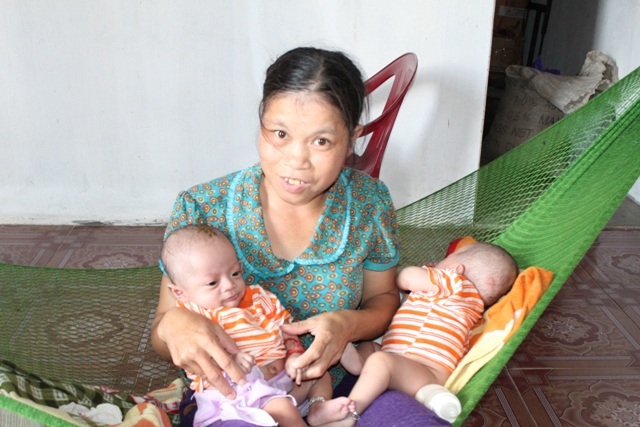 Chị Huyền hồ hởi chia sẻ về tình trạng sức khỏe của các cháu