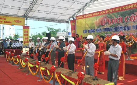 UBND tỉnh Nghệ An khởi công xây dựng Nhà tưởng niệm Đại tướng Chu Huy Mân.