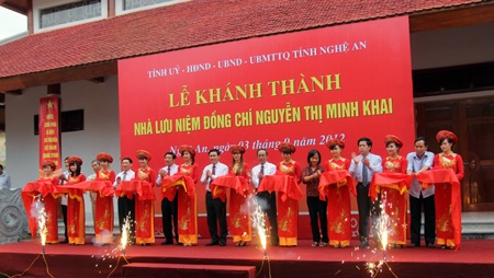Khánh thành Nhà tưởng niệm cố Tổng Bí thư Lê Hồng Phong