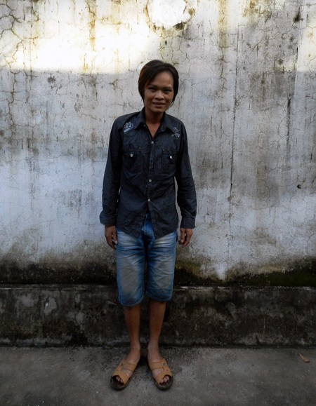 Lô Văn Mày tại công an huyện Quỳ Châu.