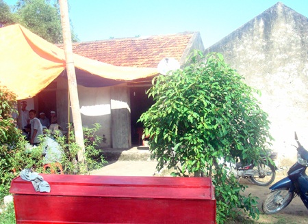 Khu vực cuối khe Nước Mắm nơi ông Bình chết đuối khi mò ốc mưu sinh.