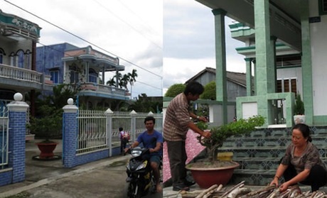 Làng tỷ phú giữa "cánh đồng chó ngáp" - 3 Vợ chồng anh Tưởng và chị Xuân (ảnh phải) là một trong những tỷ phú ở xã Ninh Thạnh Lợi A.