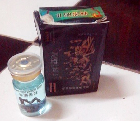 Thuốc kích dục dạng nước có bao bì không rõ nguồn gốc xuất xứ