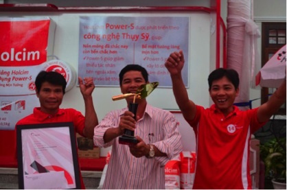 Cuộc thi là cơ hội để các nhà thầu trổ tài xây tô