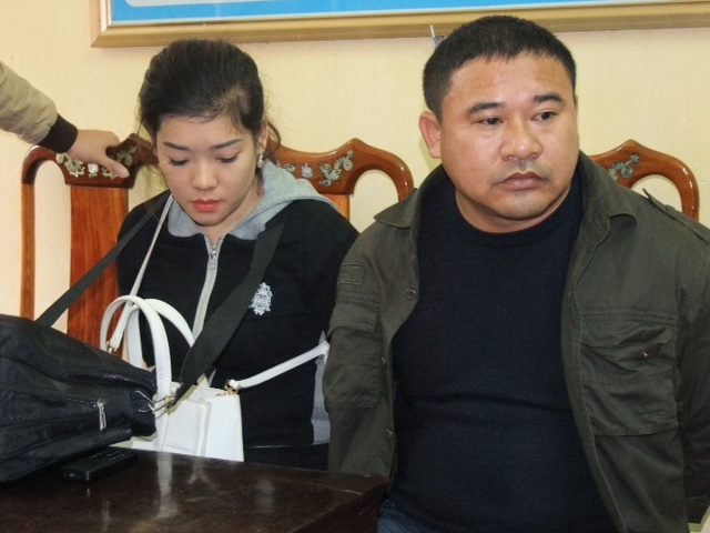 Hai đối tượng Huyền và Hòa vừa bị cơ quan điều tra bắt giữ