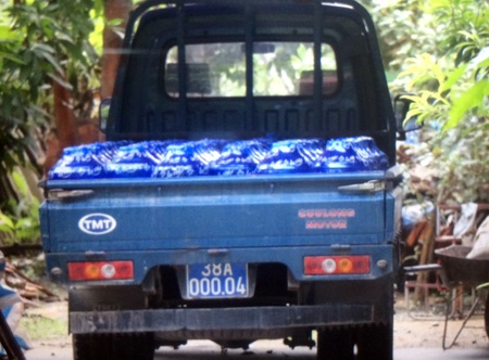 Chiếc xe biển xanh này được