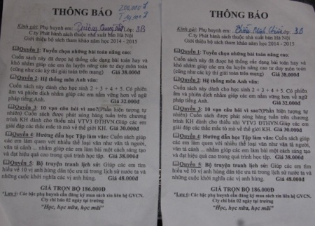 Nhà trường tiếp tay cho dịch vụ bán sách dạo