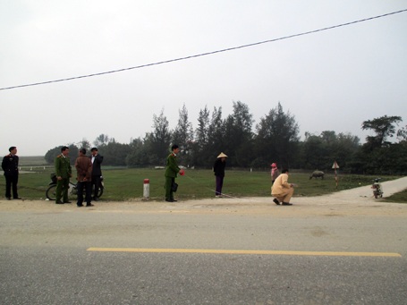 Hiện trường vụ tai nạn khiến 2 chị em ruột thương vong (ảnh: Anh Tấn)