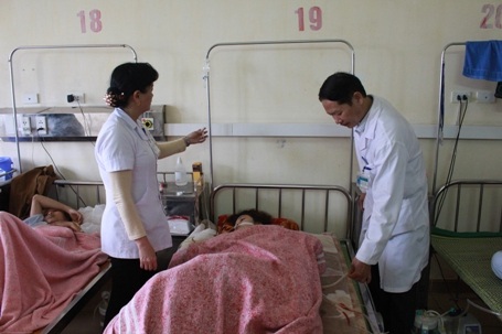 Em T đang tiếp tục được điều trị tại Bệnh viện ĐK Hà Tĩnh