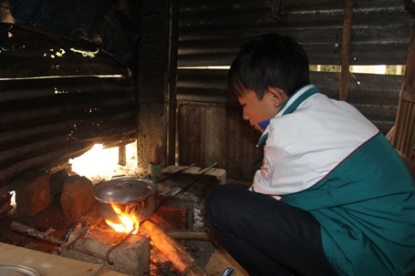 Giờ đây Ước phải tự mình lo toan cho cuộc sống 