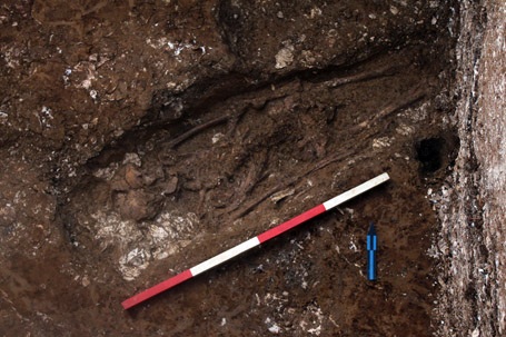 Bộ xương người được xác định có niên đại 5.000 năm còn khá nguyên vẹn