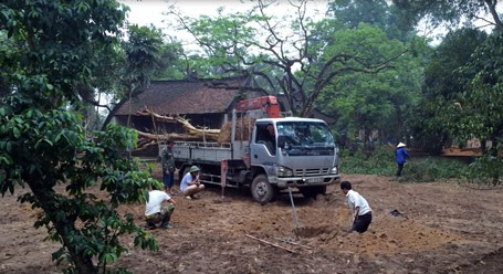Đại lễ kỷ niệm 250 năm ngày sinh Đại thi hào Nguyễn Du - 2 Khu vườn trong khu lưu niệm Đại thi hào Nguyễn Du đang gấp rút được bổ sung thêm cây xanh