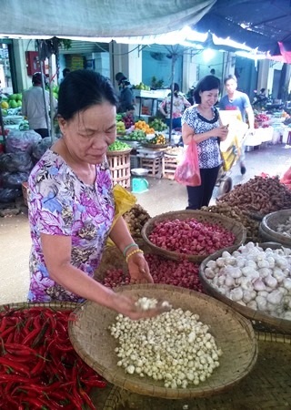 Giá củ nén tăng vọt từng ngày vì rắn lục đuôi đỏ xuất hiện - 3 Củ nén được bán tại chợ đầu mối Hòa Cường