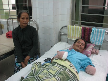 Ông Bình đang điều trị tại Bệnh viện Đà Nẵng