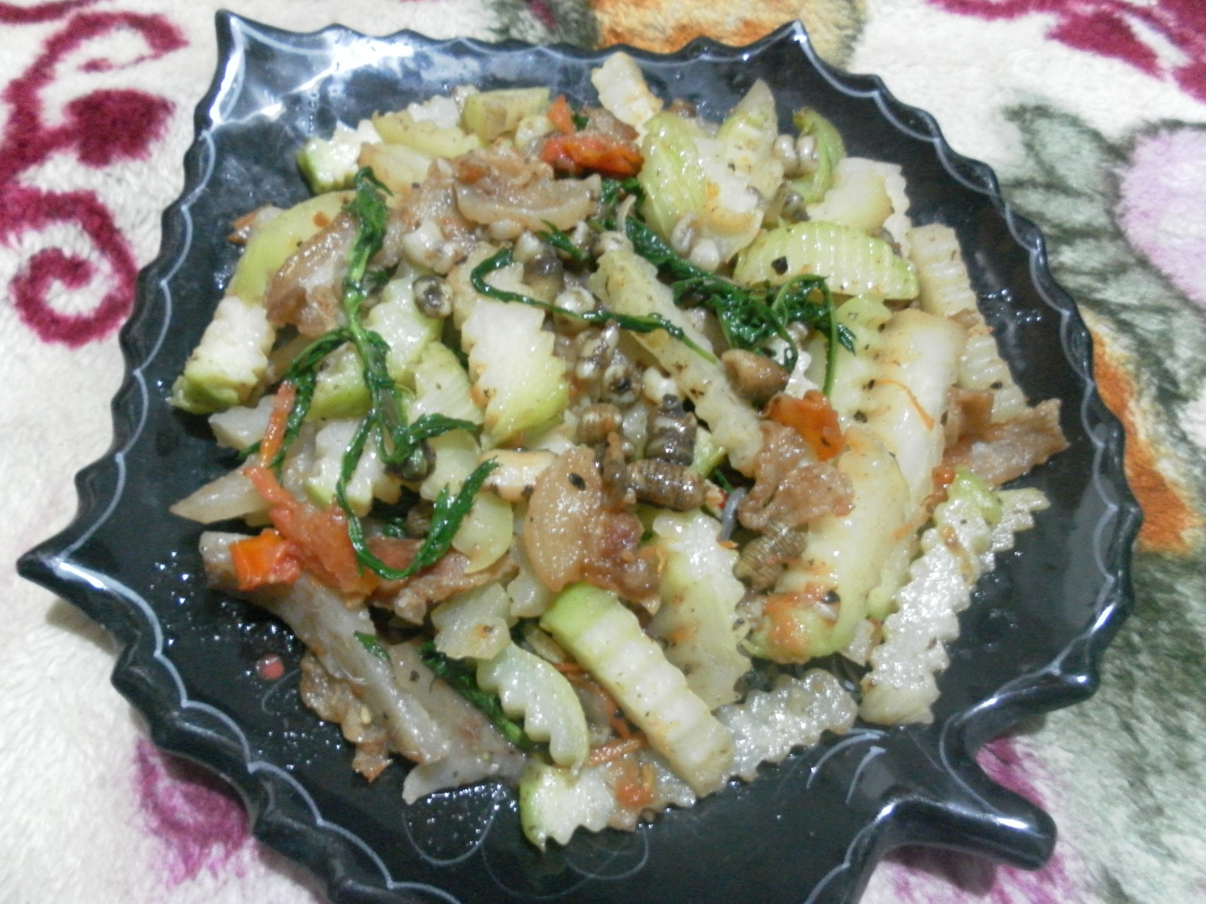 Sâm đất xào su hào