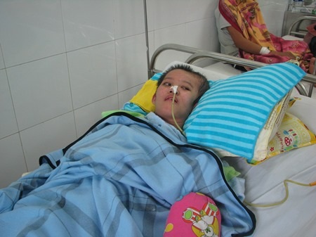 Ngọc đang nằm điều trị tại Bệnh viện Đà Nẵng