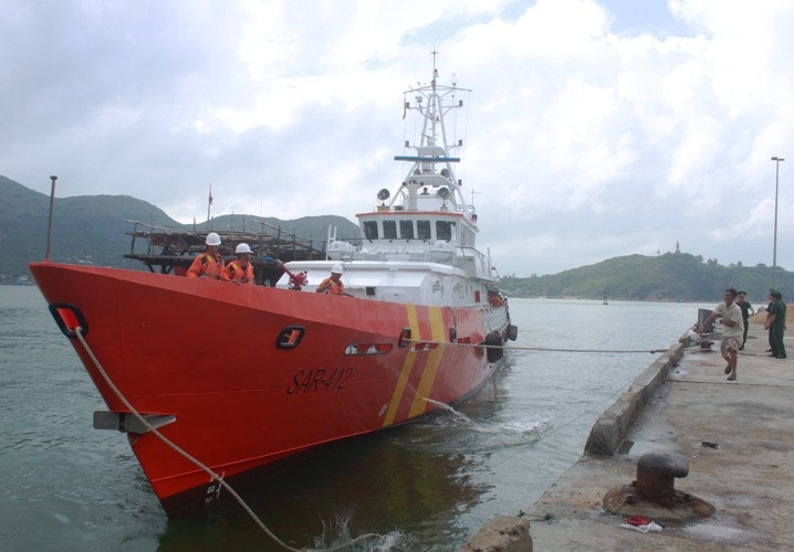 Tàu SAR 412 đã lên đường đi cứu ngư dân