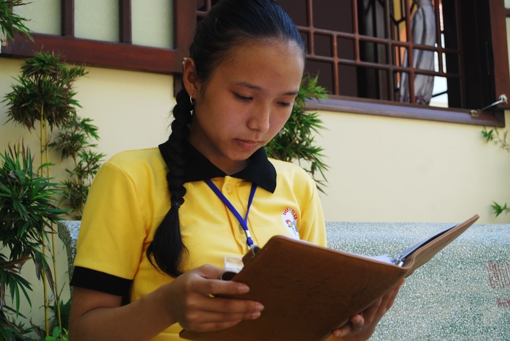 Mặc dù phải chịu nhiều tác động của bệnh tật nhưng Thúy rất ham học